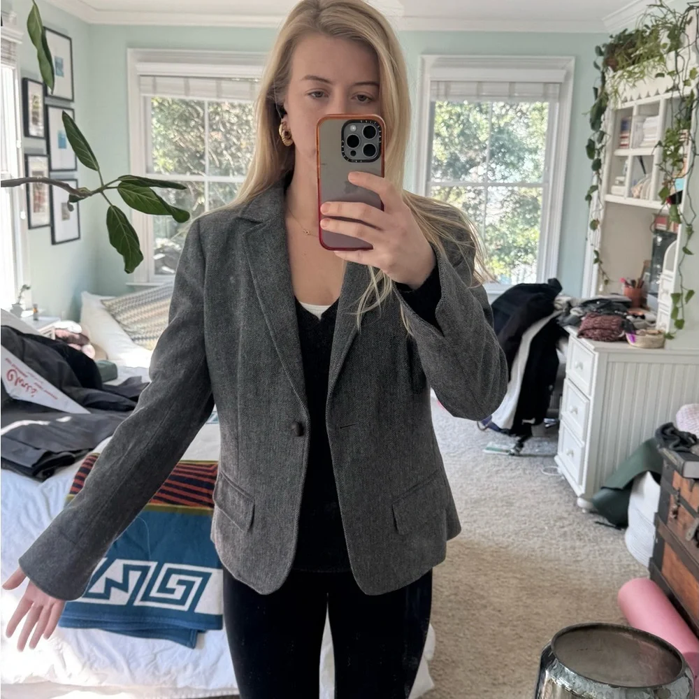 J. Crew Charcoal Blazer